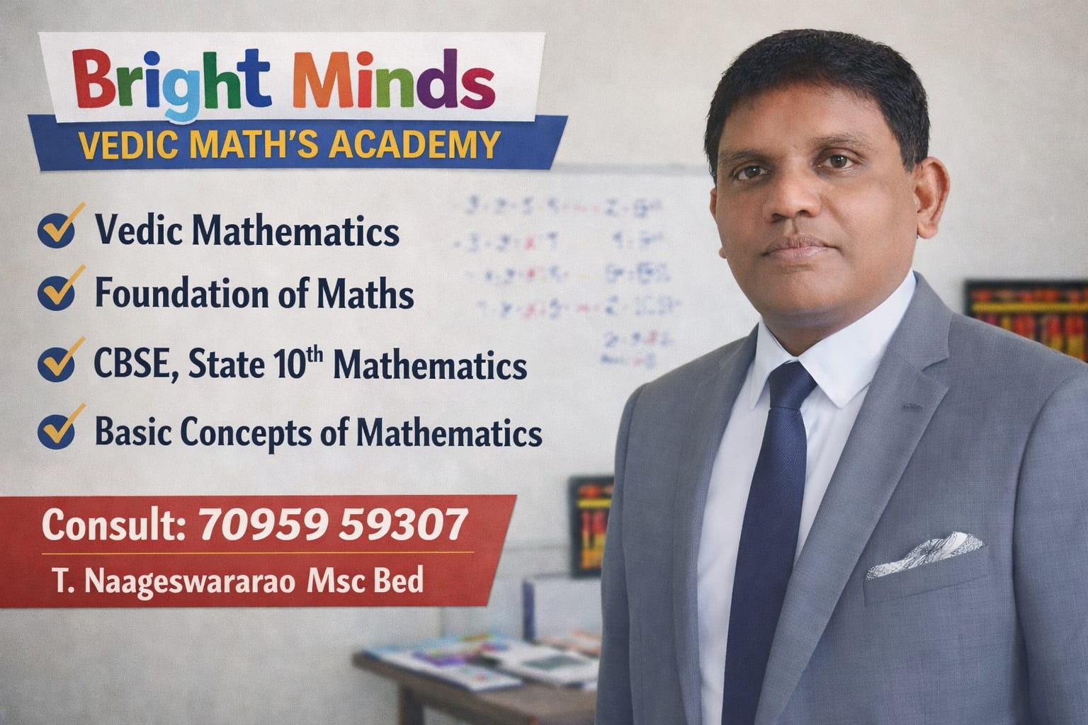 Students learning Vedic Mathematics with confidence